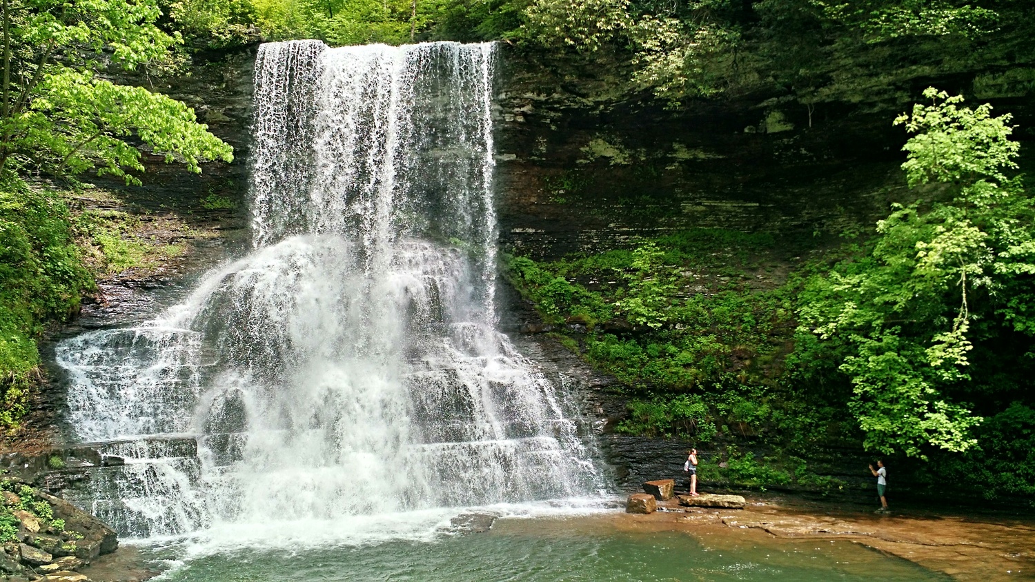 View Waterfall at Cascade Falls by Ron DesGroseilliers Jr.