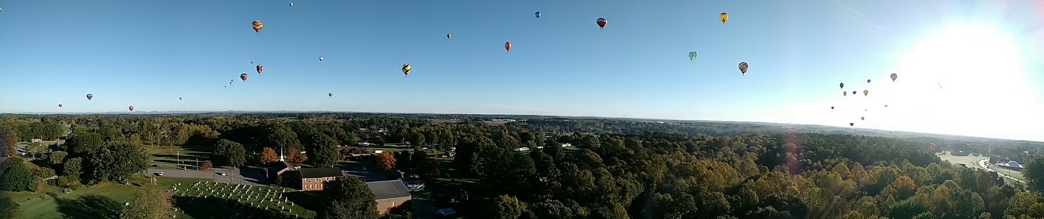 View Hot Air Balloons in flight by Ron DesGroseilliers Jr.