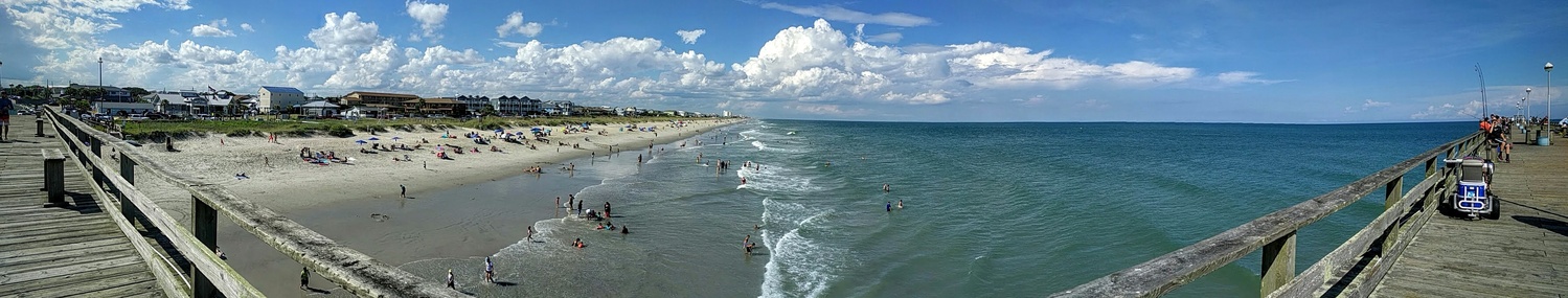 View Panaroma from Kure beach pier by Ron DesGroseilliers Jr.