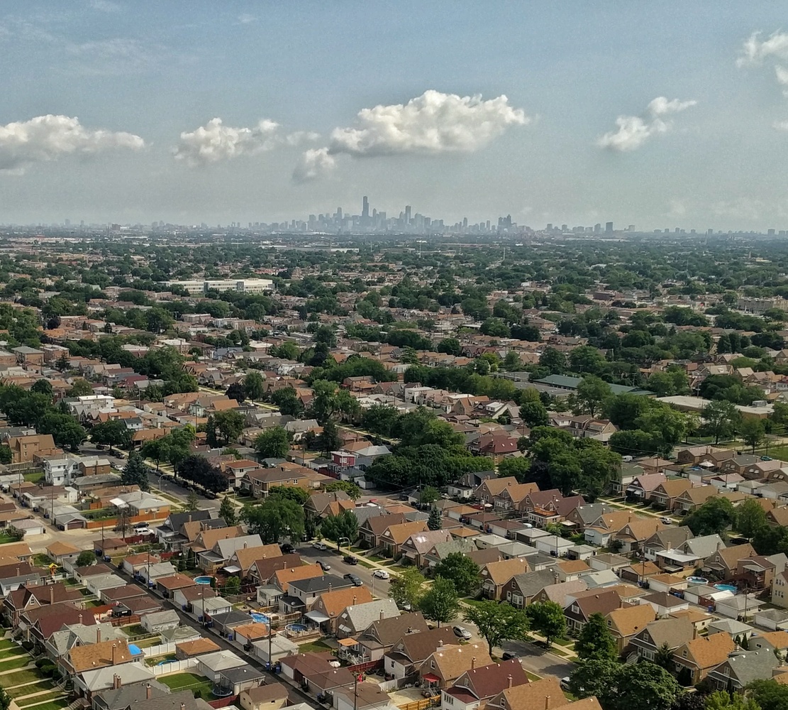 View Chicago from the air by Ron DesGroseilliers Jr.