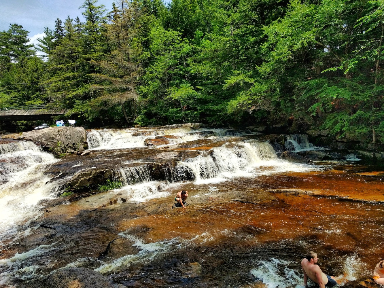 View Cooling down at Jefferson Falls by Ron DesGroseilliers Jr.