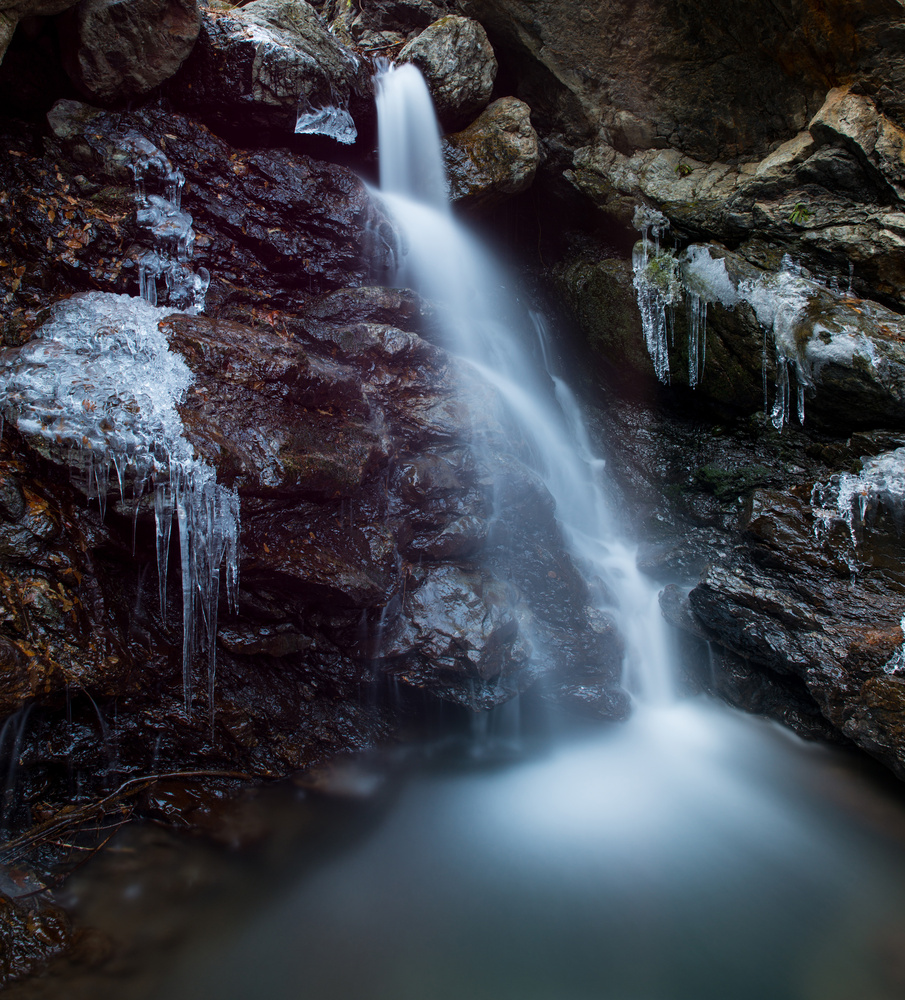 View Winter Waterfall by Sebastian Bojek