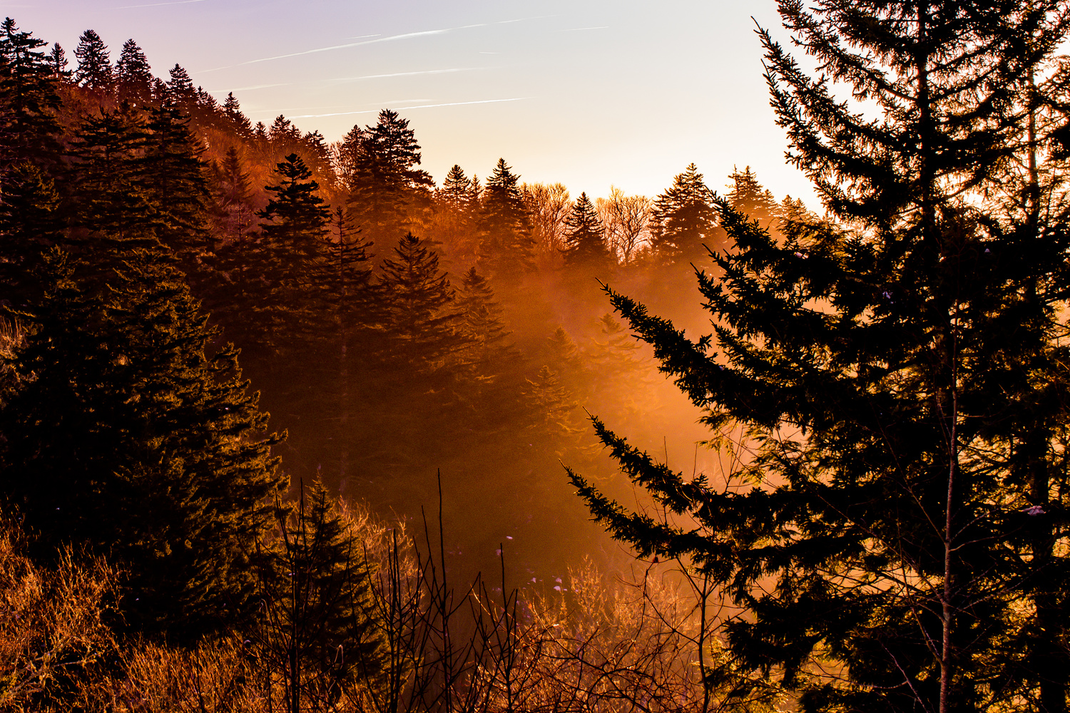 View Early Sun Rays Touching the Mountains by Rishabh Gupta