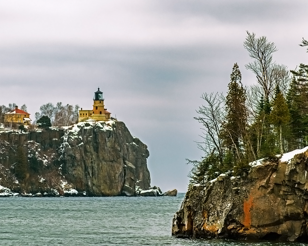 View Split Rock Light House 2 by Jonathan Baird