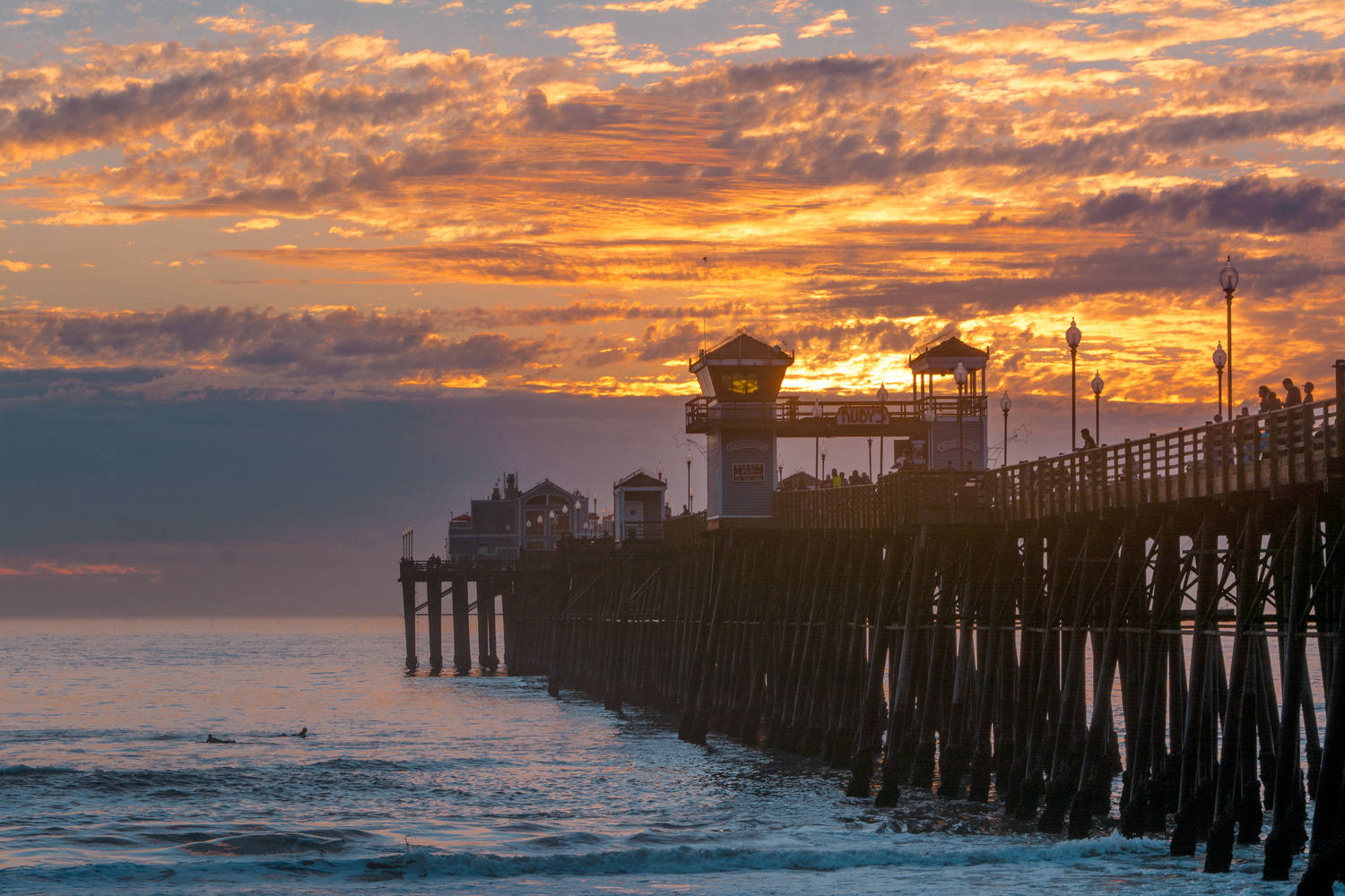View Pier Sunset by Matt Howard