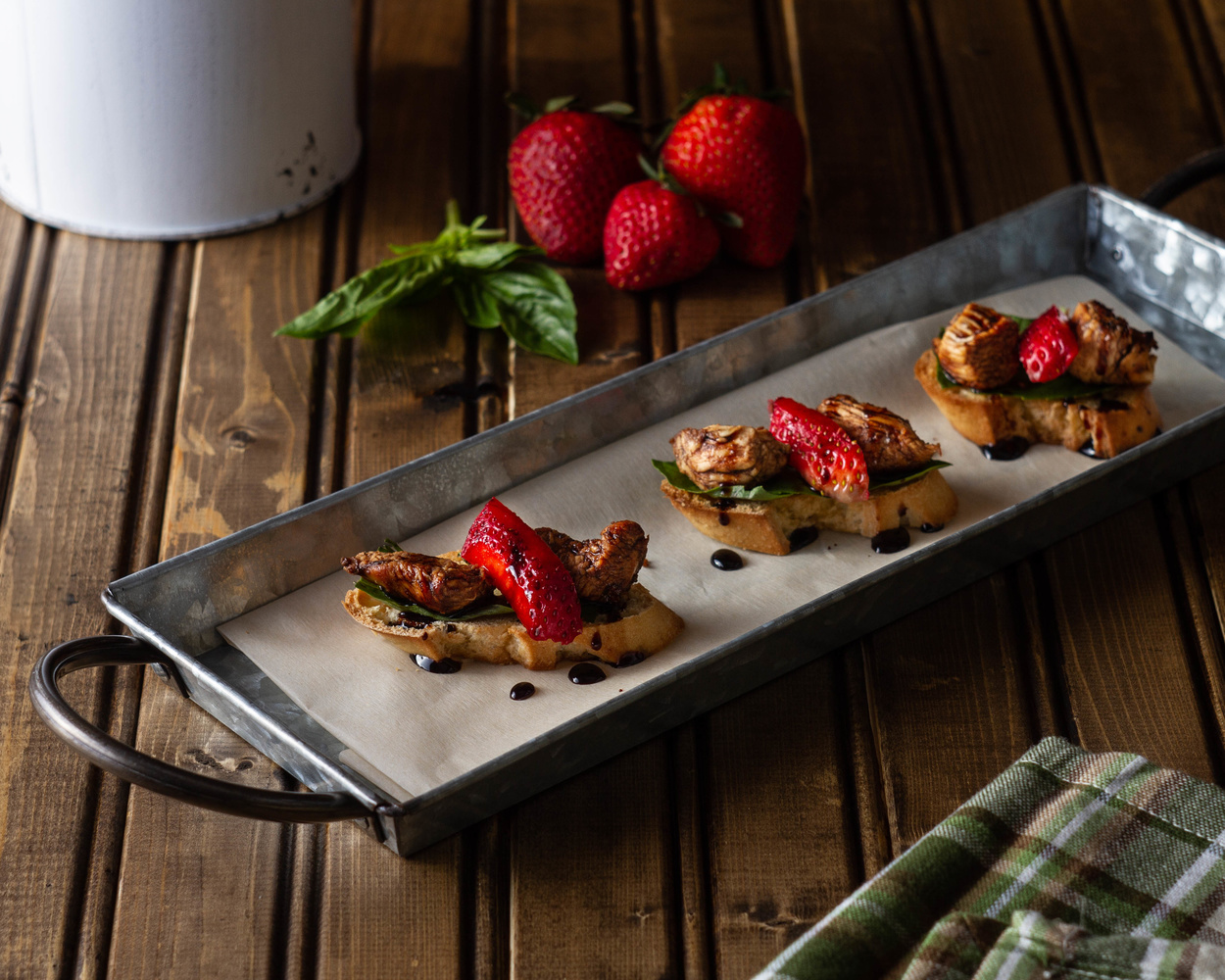 View Chicken and Strawberry Balsamic Crustini by Todd Darling