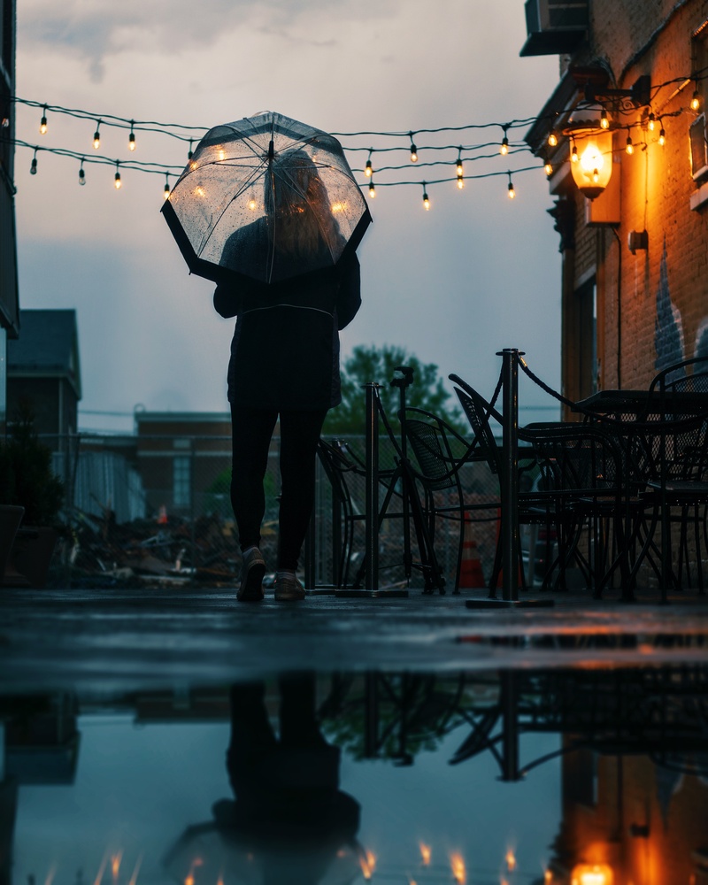 View Translucent Umbrella Reflections by Jennifer Huston