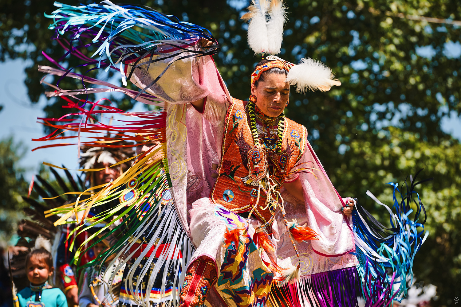 View Kahnawake PowWow Women Opening dance by Matthieu Paugam