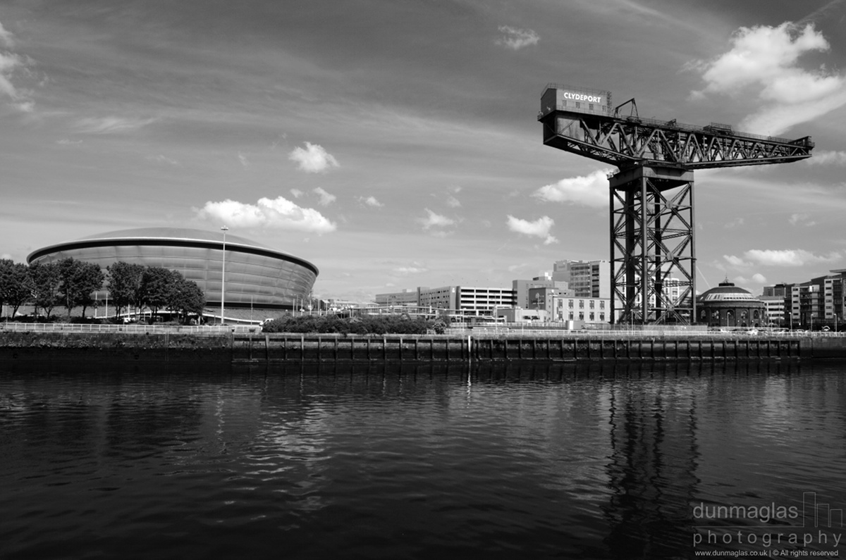 View Finnieson Crane and The Hydro, Glasgow by Iain McGillivray