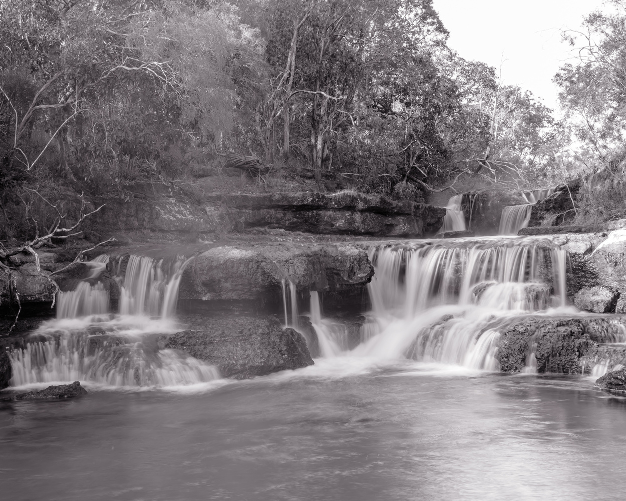 View Twin Falls, Upper Jardine River by Jonathan O'Mullane