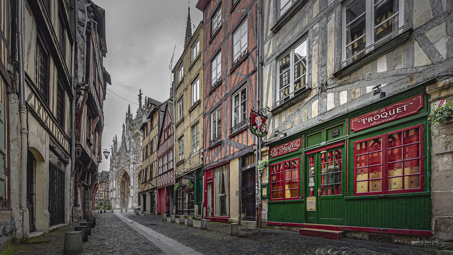 View Rouen, Normandy, France. by marius van dyk