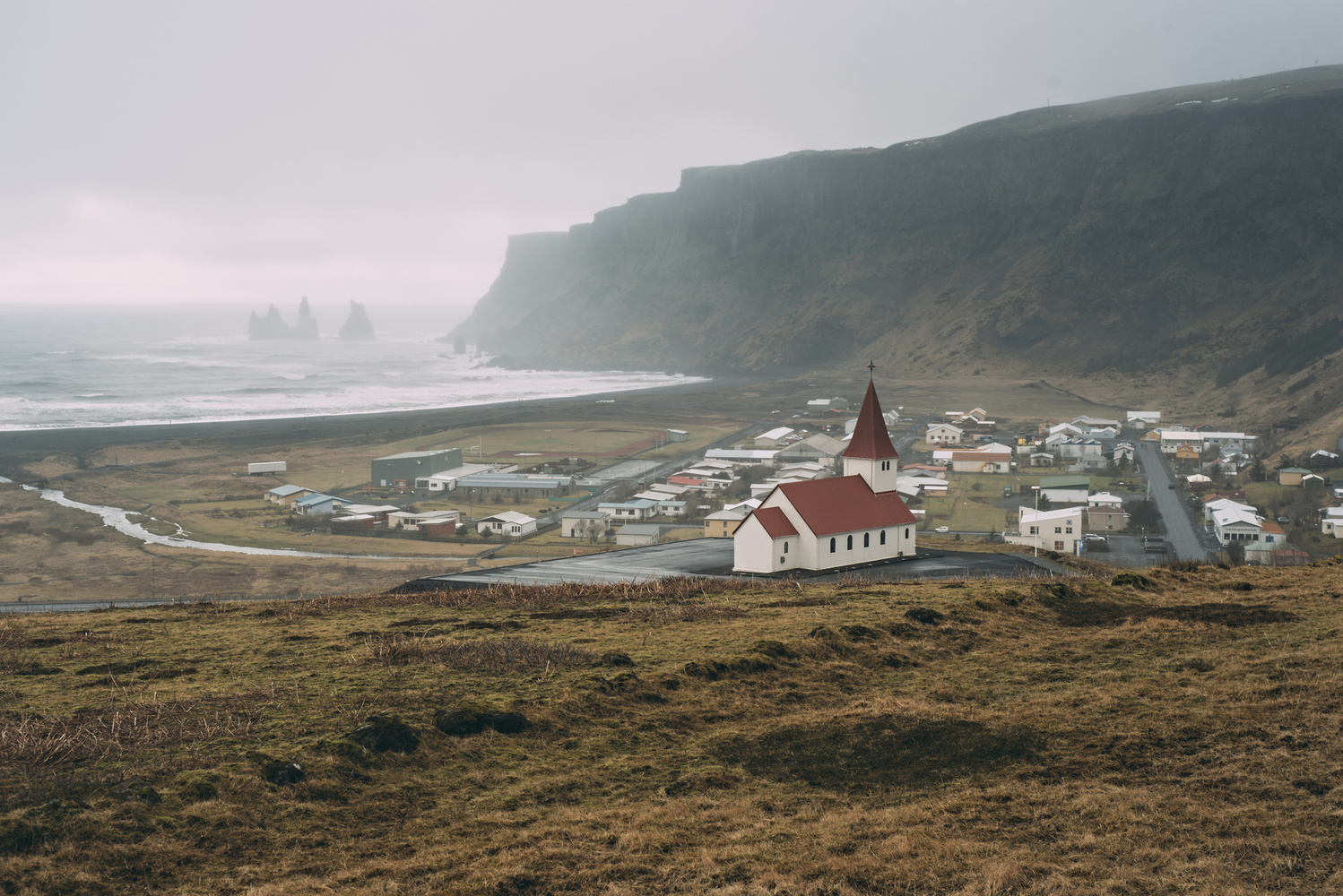 View Church over Vik by Josh Jordan