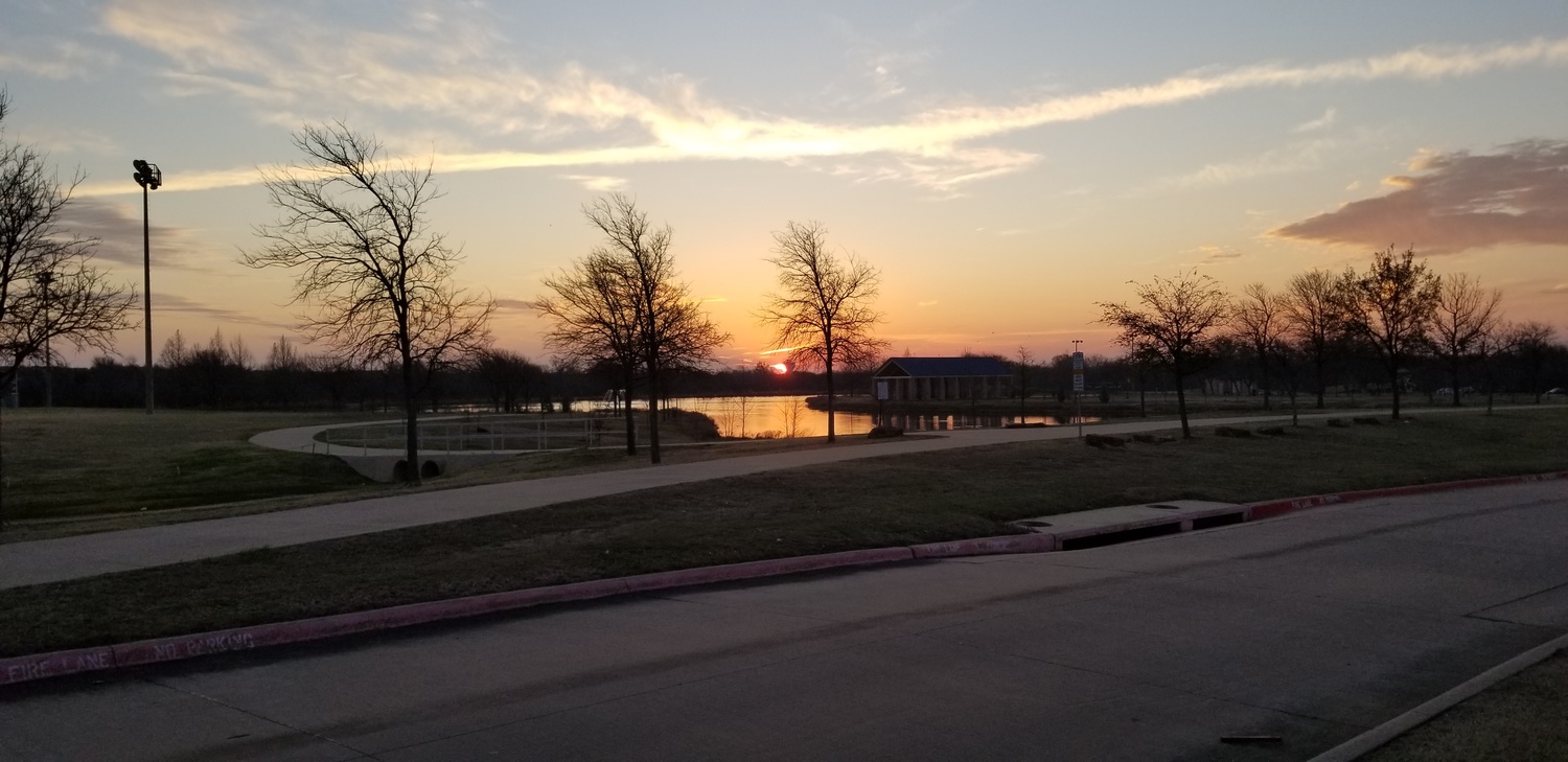 View The sun is coming up by Alvin Blackwell