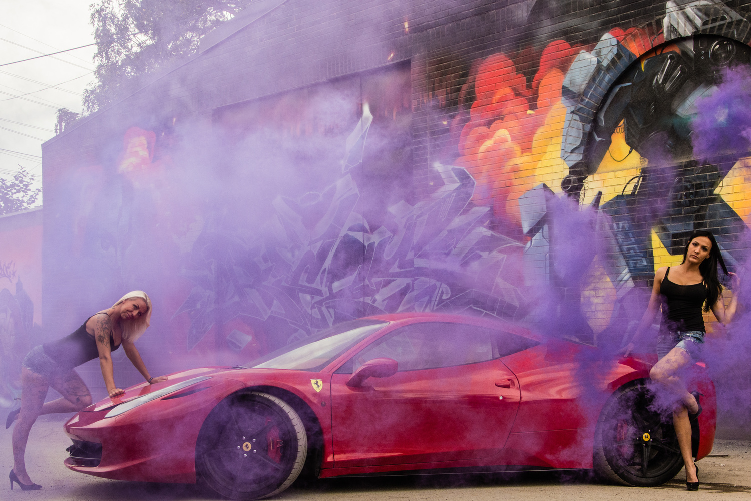 View Ferrari babes by David Holman