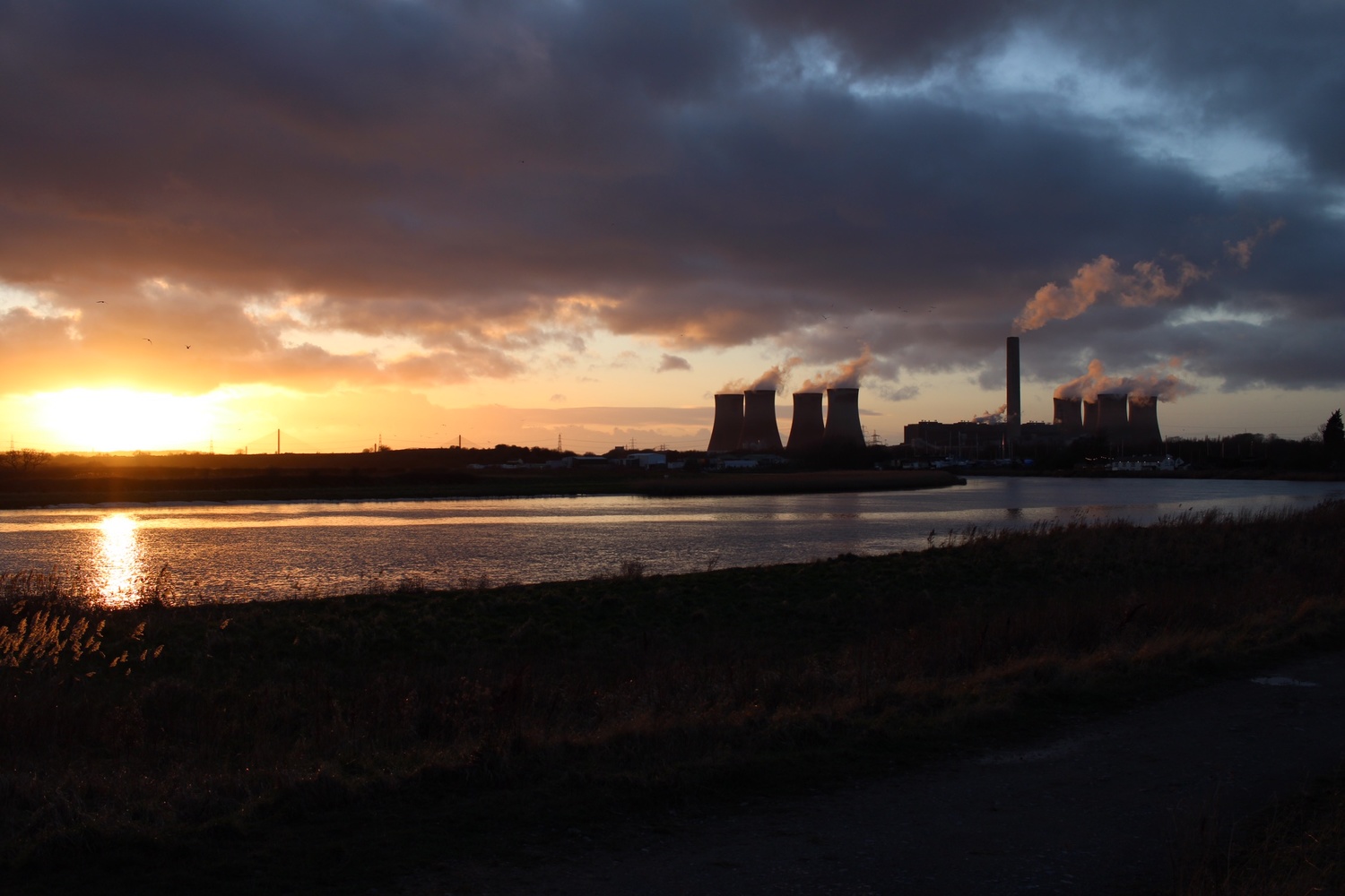 View Sunset over the Mersey by Dan Shields