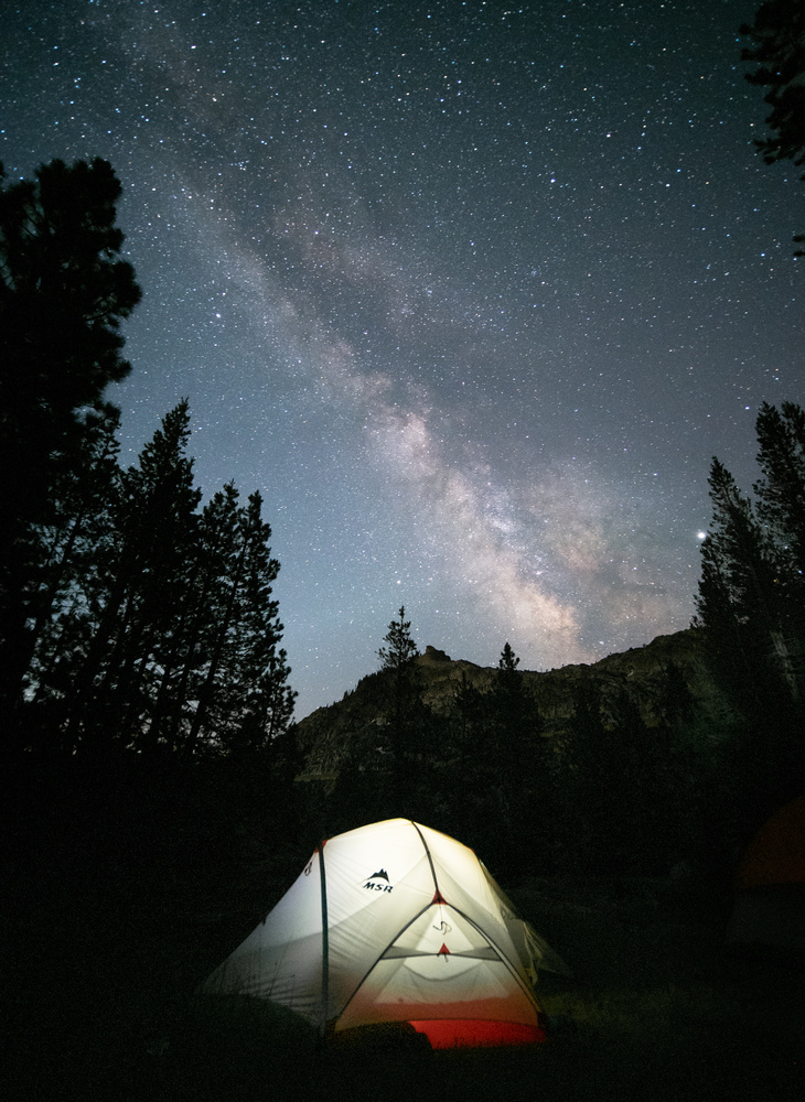 View Milky Way Camping by John Goddard