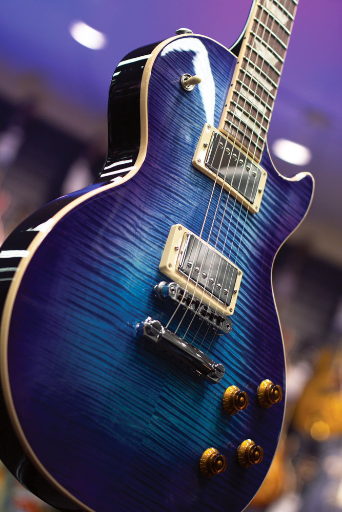 View 2017 Gibson Les Paul Standard AAA Top in Blueberry Burst by Matt Durante