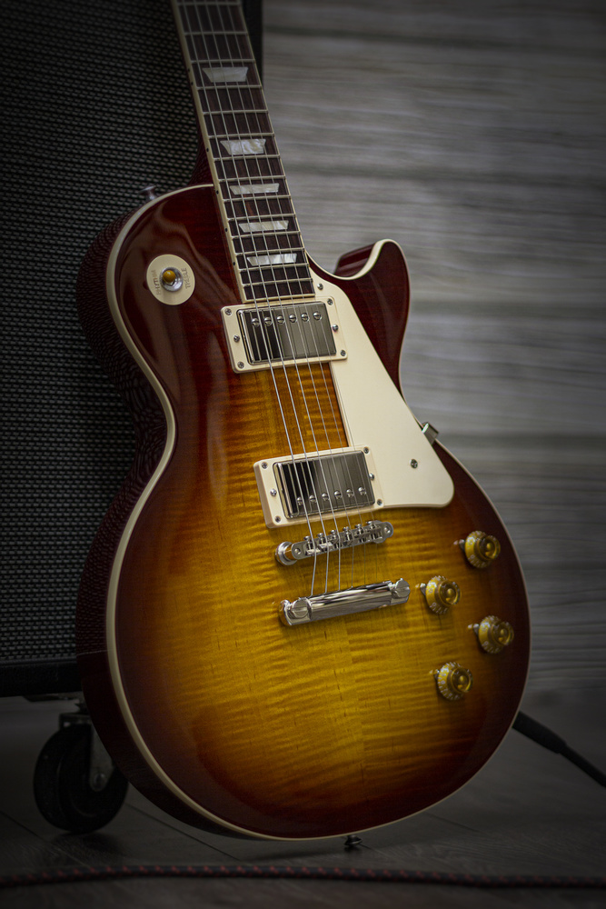 View 2020 Gibson Les Paul Standard '50s AAA Top in Iced Tea Burst by Matt Durante