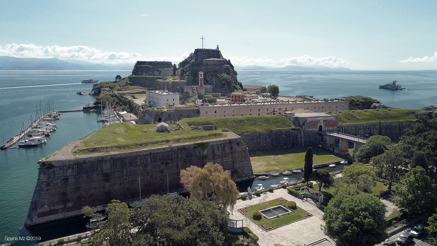 View corfu old fortress by Spyros Mouzakitis
