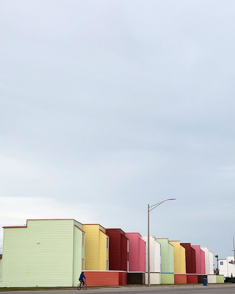 View Biking on Galveston Seawall by Maryam Hiradfar