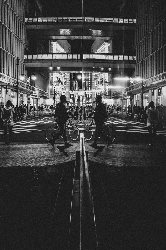 View Tokyo reflection by Russell Mayes
