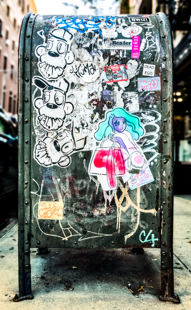 View US postal relay box no. 44, New York City by Barton Lewis