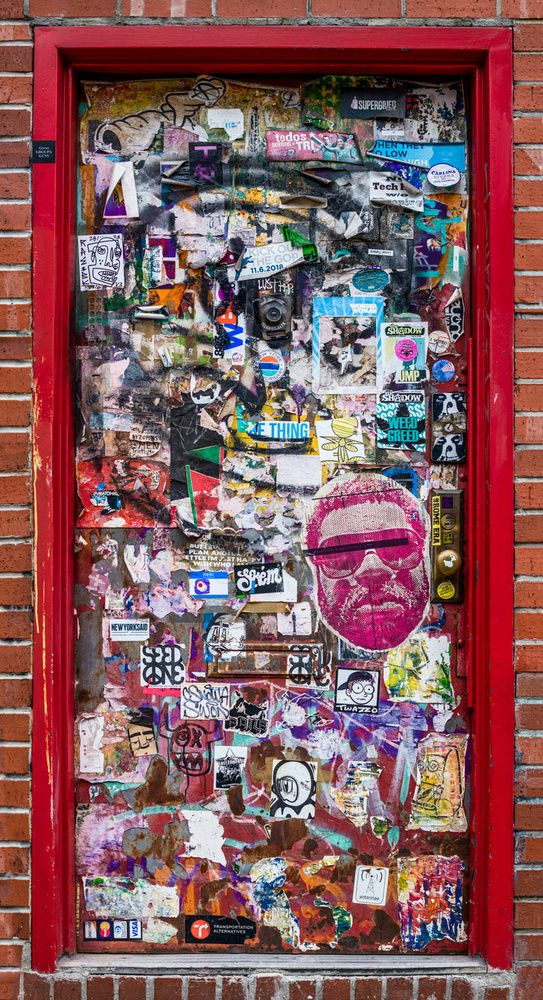 View door, 110 Avenue C, New York City by Barton Lewis