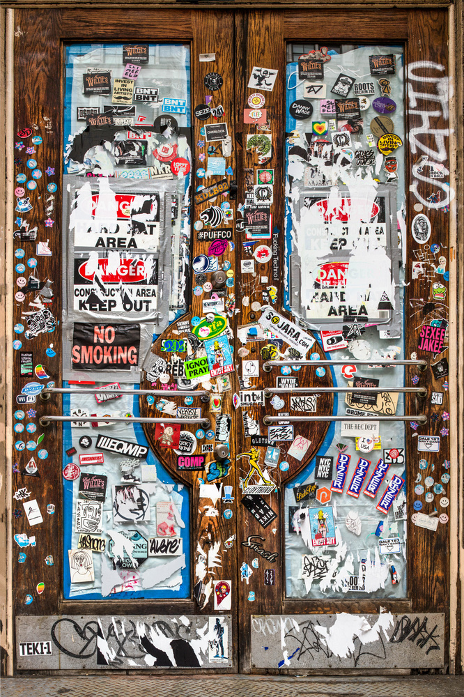 View door, 483 Broadway, New York City by Barton Lewis