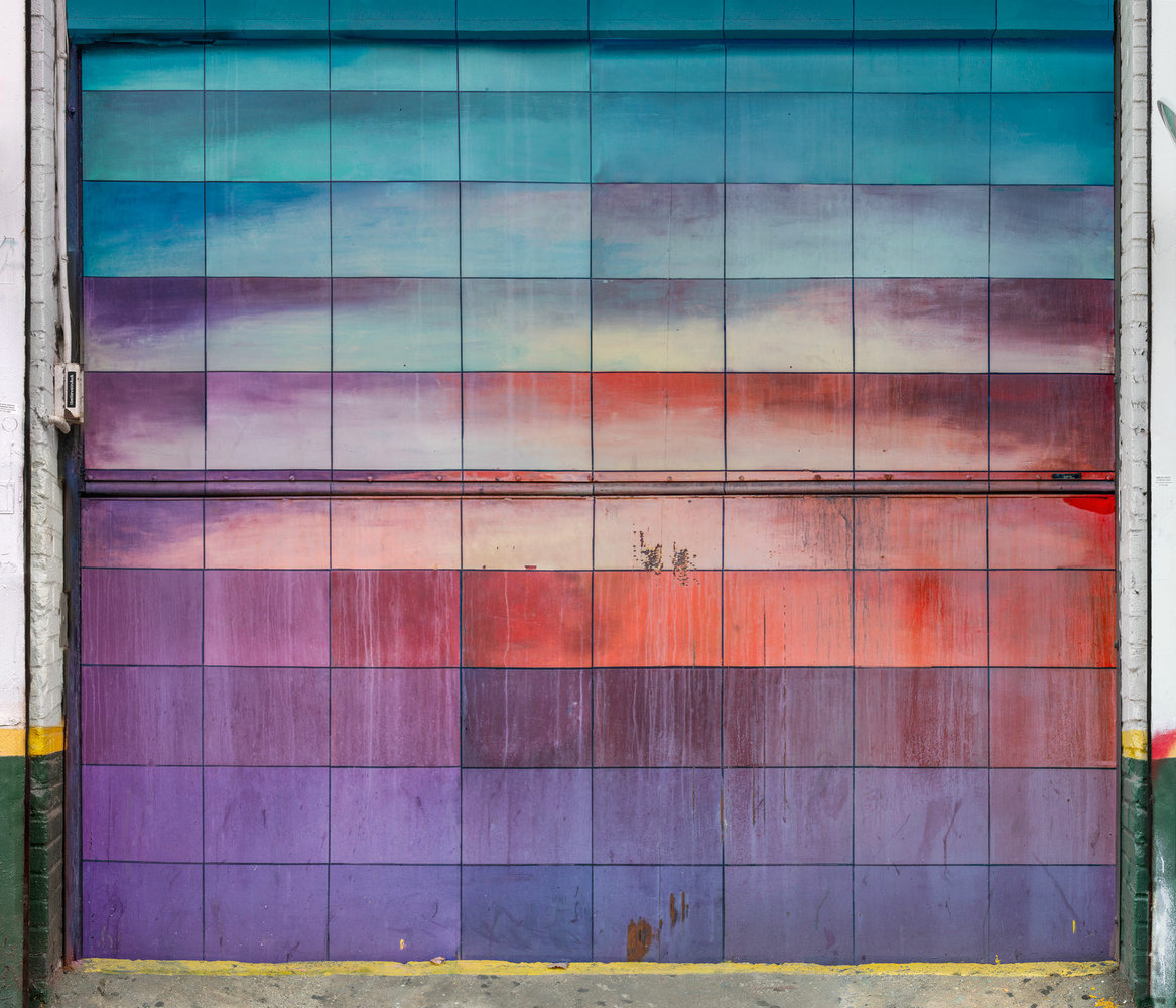 View parking garage gate, Chinatown, New York City by Barton Lewis
