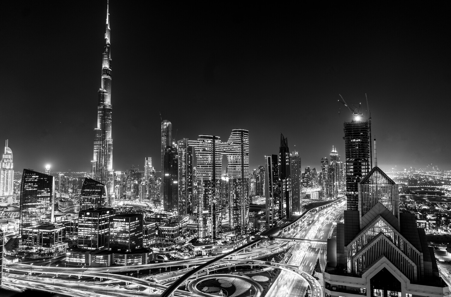 View The night cityscape of Dubai. by Md. Arifuzzaman