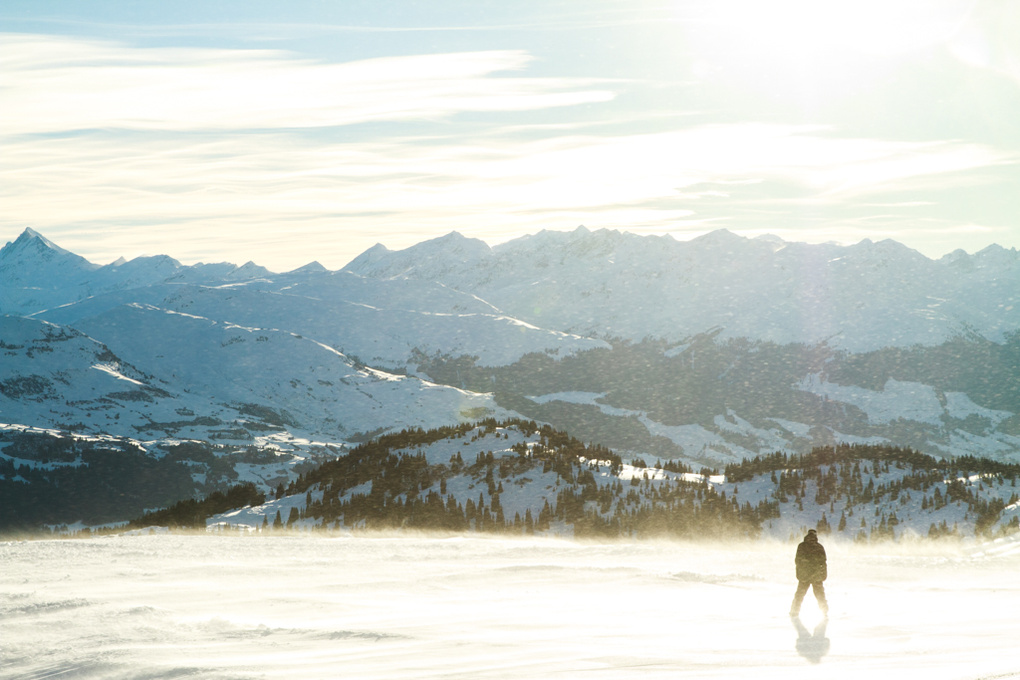 View Windy in Laax #1 by Anthony Brown