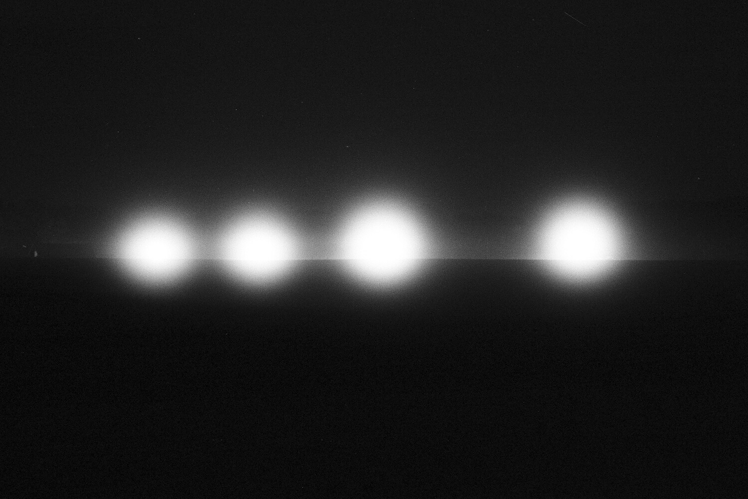 View late night, deep fog by Christopher Keane