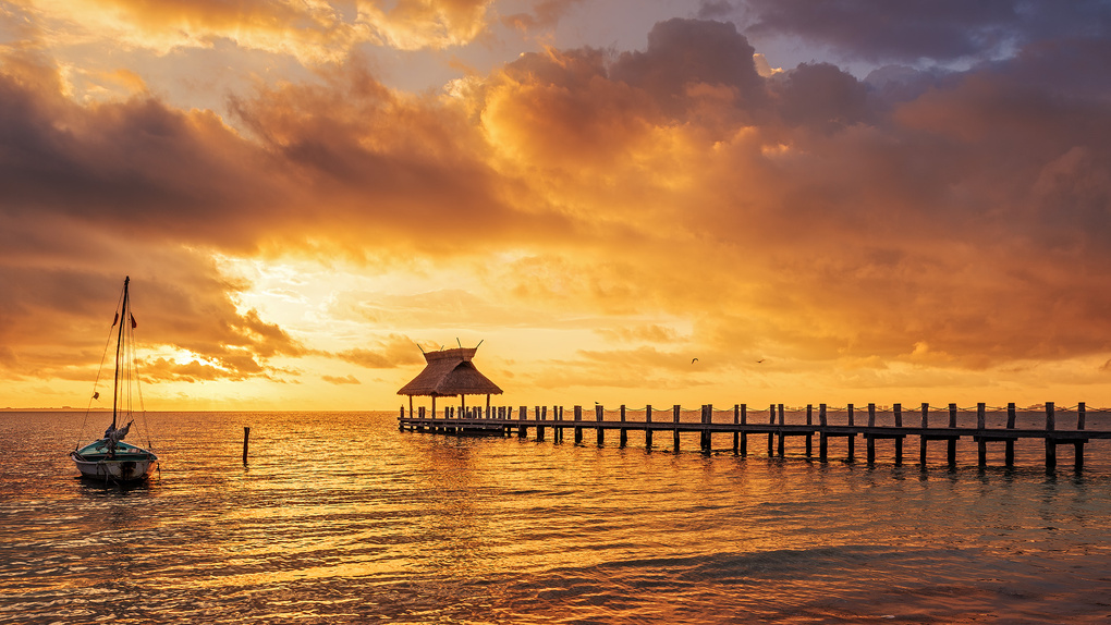 View Cancun Sunrise by Ishtiaq Rouf