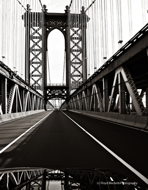 View Manhattan Bridge by Floyd A. Blackett