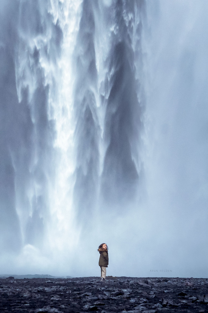 View Kid at Skogafoss by Arun Hegden