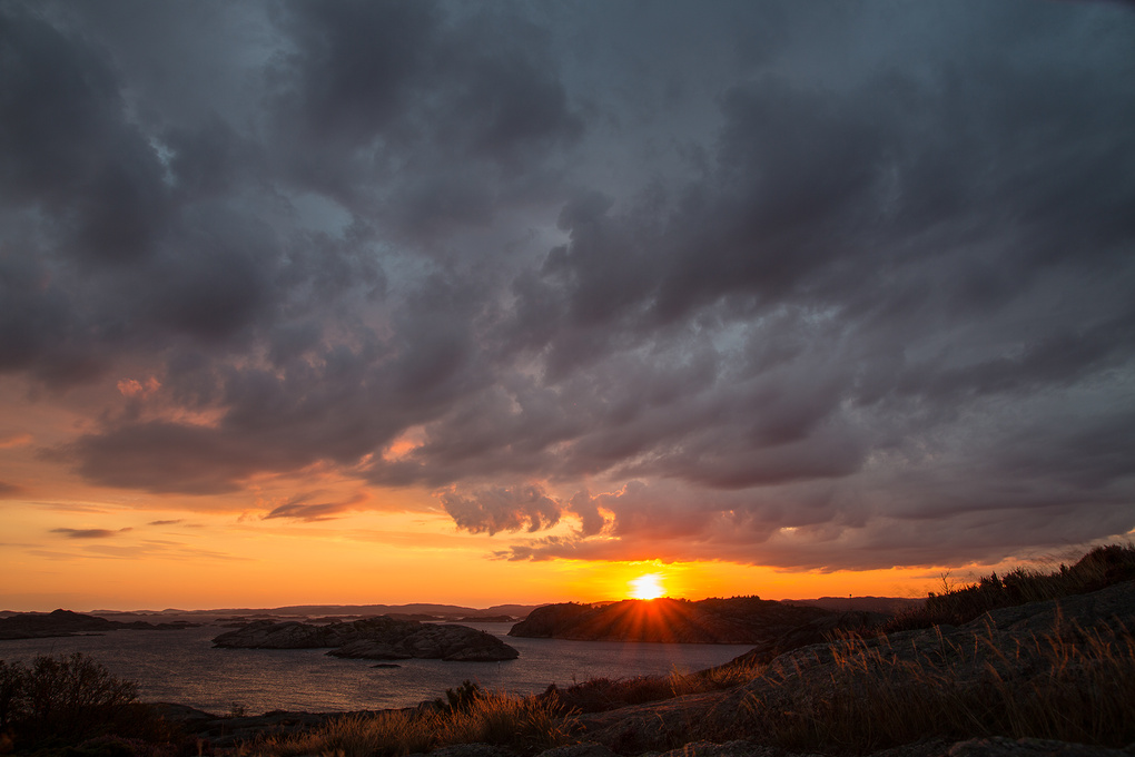 View Sunset, Ny Hellesund, Norway by Sven David Hildebrandt