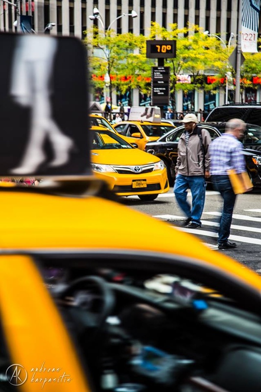 View Walking in New York by Andreas Karpasitis