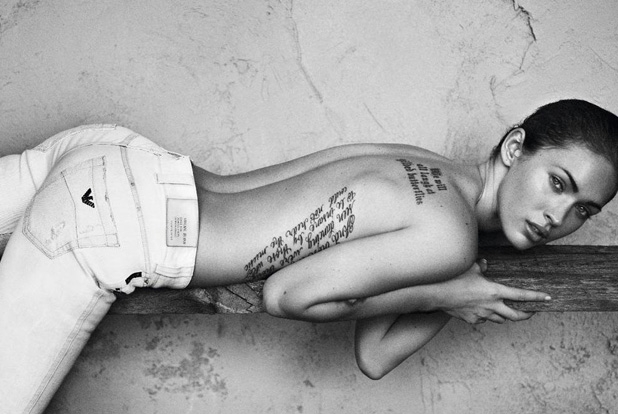 Megan Fox In Underwear, Armani Underwear