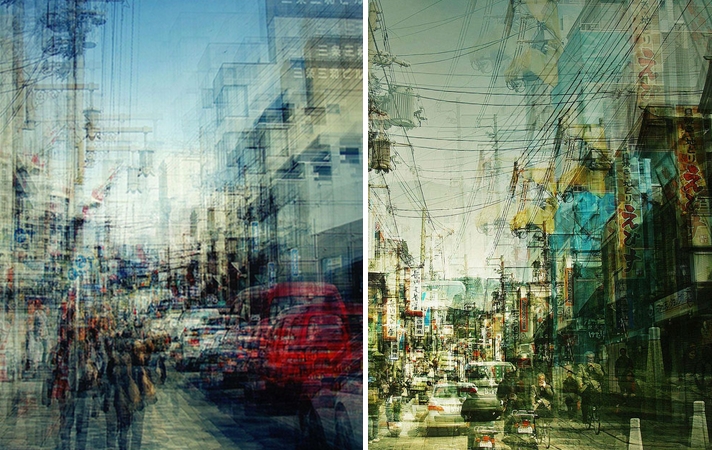 Urban Landscapes of Japan, Shot with Multiple Exposures