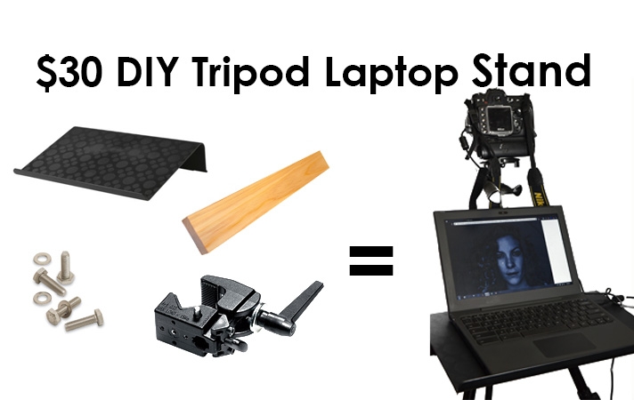 $30 DIY Tripod Laptop Stand