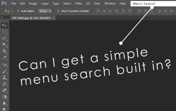 A Cry for a Built In Menu Search!