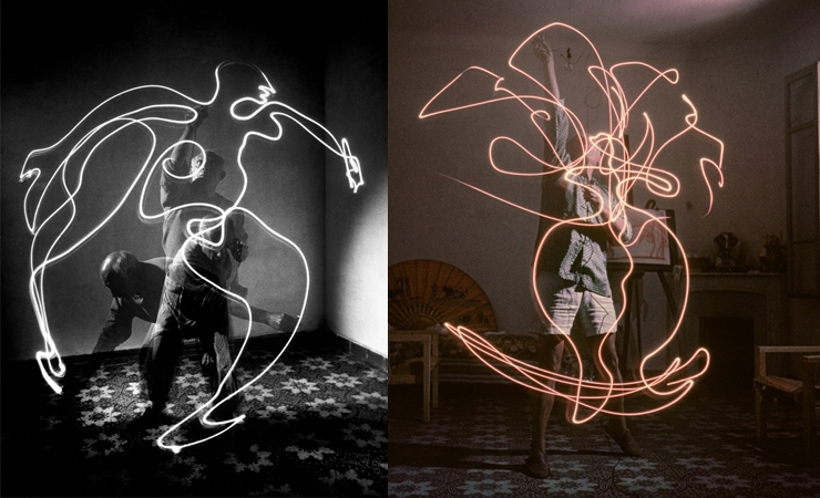 Ahead of His Time: Pablo Picasso Light Painting