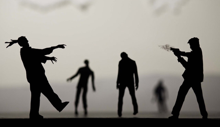 Homemade Paper-Cut Silhouettes Create Movie Like Scenes