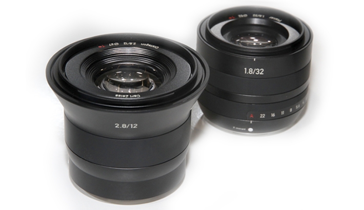 Zeiss Distagon T* 2.8/12, Planar T* 1.8/32 Lenses For Fuji XF And Sony E Mounts