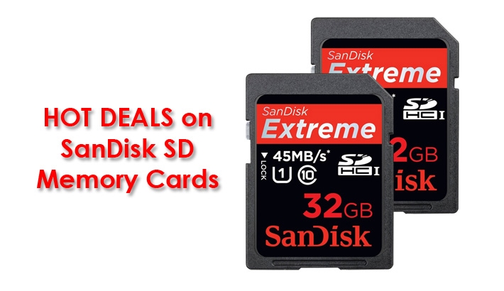 SanDisk SD Memory Cards Are 60% Off