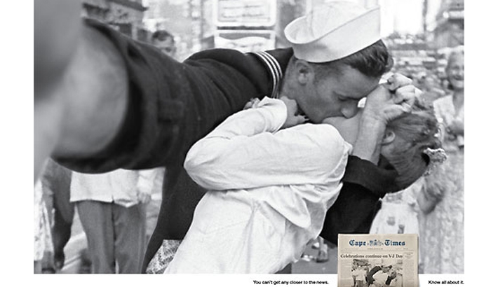 Cape Times Photoshops Famous Moments In Time Into Self Portraits