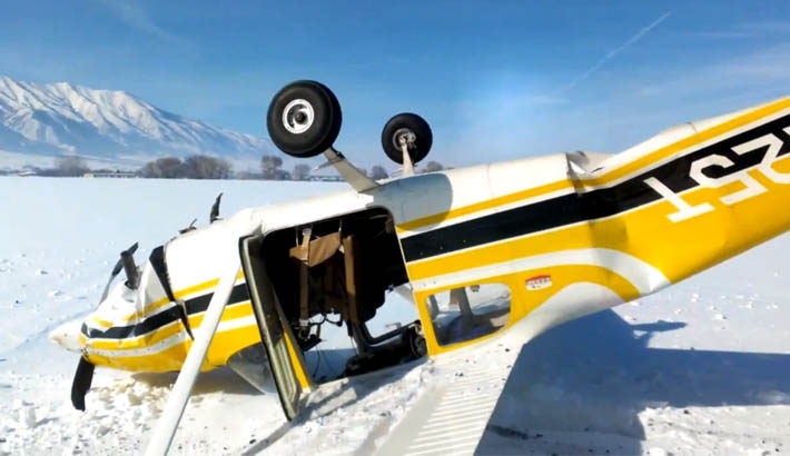 Man Records a First Person POV of Plane Crash