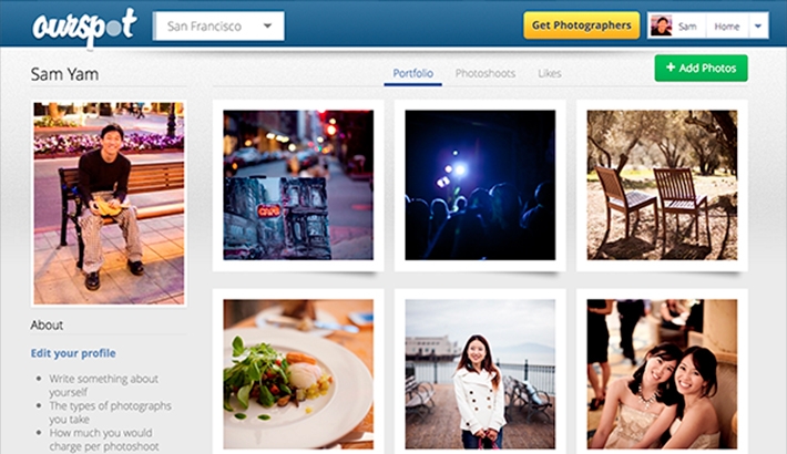 $10 Photoshoots? Ourspot: A Place to Hire Amateur Photographers