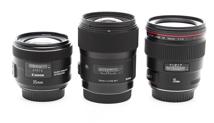 35mm Showdown: Canon, Canon L and Sigma Comparison