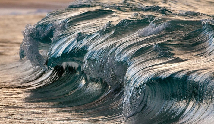 Beautifully Frozen Ocean Waves